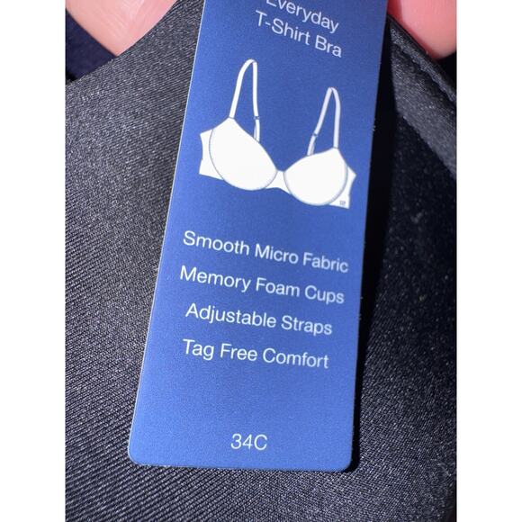 Brand New Gap Body Women's Size 34C Everyday T-Shirt Bra Black - Picture 4 of 5